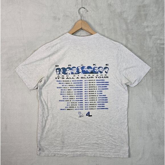 Drake & 21 Savage It's All A Blur Tour Shirt 2023 Men’s XL Rap Tee Hip Hop - Picture 6 of 8